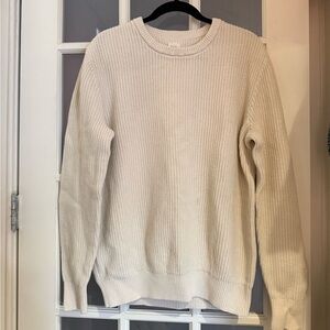 GAP Men's Cream Crewneck Sweater